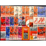Quantity of 1960/70s Speedway Programmes at Belle Vue features 67 British League Riders