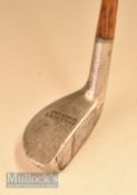 Spalding “Youdes Patent” alloy mallet head putter with lead face insert fitted with a full length