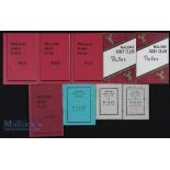 Malone Golf Club Rules Book Selection featuring years 1939 (x2), 1951, 1956 (x2), 1972 (x3),