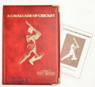 A Cavalcade of Cricket limited edition Prints folder 51/100 issued, featuring prints of variety of