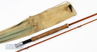 Hardy “The Pope” Split Cane Fly Rod 10ft 2 piece, tip 4in short, in cloth bag