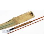 Hardy “The Pope” Split Cane Fly Rod 10ft 2 piece, tip 4in short, in cloth bag