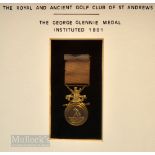 1949 Rare Royal and Ancient Golf Club The Glennie Silver Gilt Winners Medal – won by C.R.D. Leeds