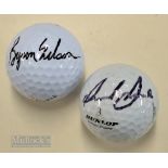 2x Legendary 1930/40s US major golf winners signed golf balls – Byron Nelson 5x major winner and