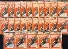 1934, 1936-1939 New Cross Speedway Programmes featuring 34 London Cup Final v West Ham, 36 Australia