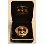 Rare 2001 Ryder Cup gold plated and enamel money clip given to players and official – for the