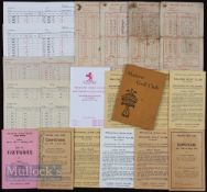 Malone Golf Club Charterhouse Scorebook c1920s containing advertisements and blank scoresheets