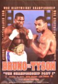 Boxing – 1996 Bruno v Tyson Boxing Poster ‘The Championship Part I’ date March 16 96, measures