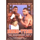 Boxing – 1996 Bruno v Tyson Boxing Poster ‘The Championship Part I’ date March 16 96, measures