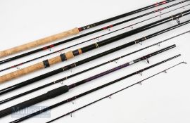 3x Rods – Edgar Sealey 13ft 2 Piece Glass Float Rod in mcb, with a Shakespeare Europa Match 1819-300