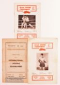 1950 Randolph Turpin v Jose Alamo International Boxing Tournament Programme at Market Hall
