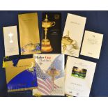 Collection of 2014 Ryder Cup Official items (3) Leather Business Card Holder with embossed Ryder Cup