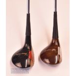 2x Fine Macgregor woods – Tommy Armour No.4 wood stamped Black Scott 244W to the sole and MT Tourney