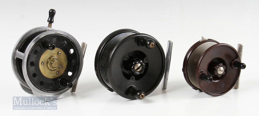 Milward Gyrex 4” alloy Silex type casting reel rim brake and over run controls, line brake