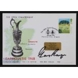 Signed Gary Player (Winner) Carnoustie Opens 1968-1999 celebration First Day Cover signed in ink