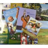 Assorted Golf Programmes/ Brochures to include 1995 Ryder Cup Magazine (Europe), 1999 Ryder Cup