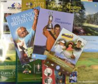 Assorted Golf Programmes/ Brochures to include 1995 Ryder Cup Magazine (Europe), 1999 Ryder Cup