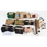 Collection of Mixed Cloth Rod Bags – incl 7x Hardy, Bruce and Walker, Edgar Sealey and FT