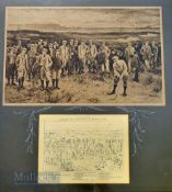 Michael Brown (1853-1947) after – 1901 Life Association of Scotland golfing lithograph print
