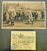 Michael Brown (1853-1947) after – 1903 Life Association of Scotland golfing lithograph print c/w