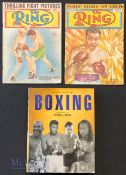 Boxing – 1950 The Ring Magazines features October 1950 and August 1950 issues, together with 2002