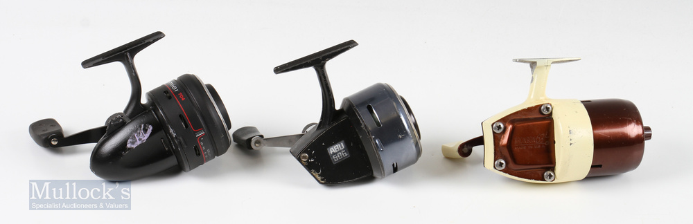 Closed Face Reels (3) – Abu Premier 704 and 506 reels, with a Bronson USA 63L reel in two tone - Image 2 of 2