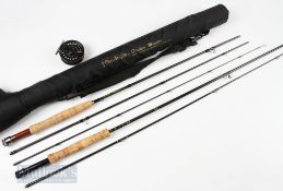 Pro-Angler Stalker Master PSM76123 Carbon Fly Rod 7ft 6in 3 piece, line 1/2# with wood insert reel