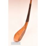 Stunning J Anderson golden Beechwood long spoon c1865 showing the fined ridge back seem under the