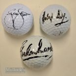 3x Australian PGA Tour Winners and Open Champions signed golf balls – Greg Norman (2x Open