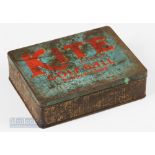 Rare Kite (patent) Golf Ball Tin Box c1910 – for 12 made by Frank A Johnson London now showing its