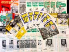 Speedway League and Cup Programmes 1960s-1970s featuring various teams with a good Representation of