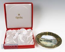 1991 Golf Linda Hartough Spode Royal Birkdale the Open The 18th hole plate, in original box 24cm