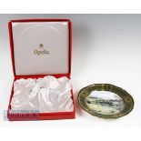 1991 Golf Linda Hartough Spode Royal Birkdale the Open The 18th hole plate, in original box 24cm