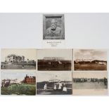 7x Various Scottish related Golf Postcards incl St Andrews club house and hotel, Tom Morris