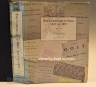 Johnston Alastair J & Johnston James F – signed - “The Chronicles of Golf: 1457 to 1857” 1st ed 1993