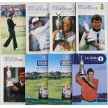 1985-1989 Open Golf Championship Programmes featuring 1985 Royal St. George’s (Winner Sandy Lyle),