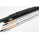 2x Carbon Fly Rods (2) – Fenwick Black Night Hawk BNHF904 9ft 2 piece, line 4#, appears unused, with