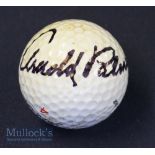 Arnold Palmer Signed Golf Ball signed in black ink to the Titleist 4 – don’t go losing this one in