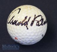 Arnold Palmer Signed Golf Ball signed in black ink to the Titleist 4 – don’t go losing this one in