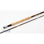 Hardy Bros Fibalite Perfection 10ft 6in 2 Piece Rod line 7/8#, showing signs of very light use