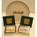 1995 Ryder Cup Oak Hill Commemorative Items (3) - Chatham Pottery, Rochester NY commemorative