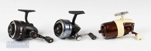 Closed Face Reels (3) – Abu Premier 704 and 506 reels, with a Bronson USA 63L reel in two tone