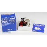 Abu 505 Closed Faced Reel with Box complete with spanner tool, spare spool and instructions, runs