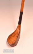 Unnamed transitional golden beech wood scare neck driver – with red fibre sole insert and fitted
