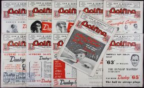 1948 Golfing and Ladies Golf monthly magazines (12) – a complete run covering all the major