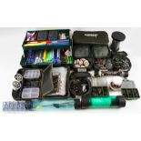 Box of Assorted Fishing Accessories – incl weights, large selection of lines, float rigs, hooks etc,