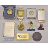 Collection of Golfing Clubs, Badges and Others incl PGA Tournament Players Division Contestant money