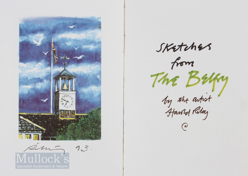 Riley, Harold (Signed) – “Sketches from the Belfry” Ltd Ed 190/200 Book 1st ed 1993 Deluxe Leather - Image 3 of 4