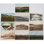 Collection 10x of Scottish related Golfing Postcards incl’ Troon, Shiskine, Millport,