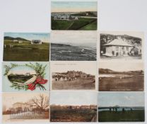 Collection 10x of Scottish related Golfing Postcards incl’ Troon, Shiskine, Millport,